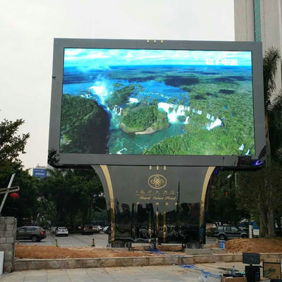 3840Hz Exibição de vídeo exterior de parede de alta resolução P3.91 tela LED