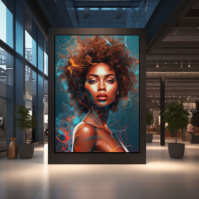 Ecrã de Display Digital P4 Indoor LED com Pitch de 4mm de Pixels