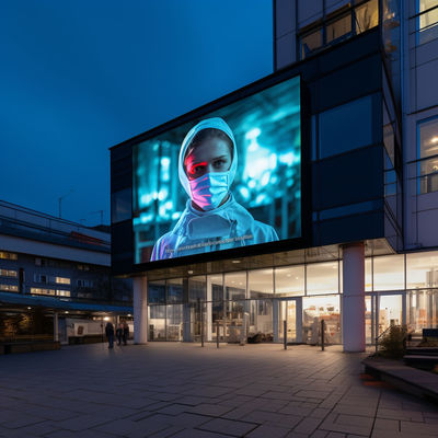 Esquema de publicidade LED exterior P4 personalizado Grande ângulo de visão de 160°