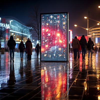 Display LED externo P3.91 personalizado Display LED resistente a intempéries e poupança de energia