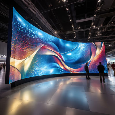 Painel LED de alta resolução flexível P4 exterior