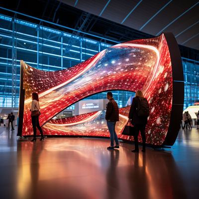 Ecrã de LED transparente e flexível