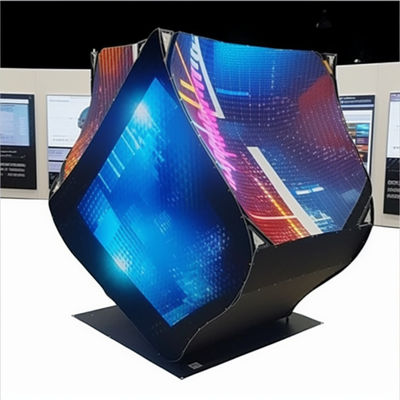 Ecrã LED de parede transparente flexível 5500nit-8500nit