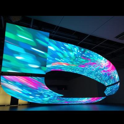 Ecrã LED flexível personalizado P3.91 Creative LED Screen ROHS