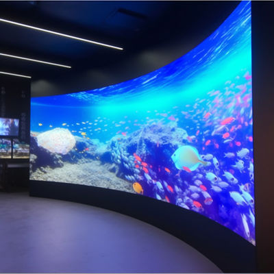 P6 Ecrã LED flexível, parede de visualização de alta resolução, ângulo de visão alargado