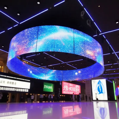 Módulo de exibição de ecrã LED flexível P5 para exteriores Ultrafinos Alta segurança