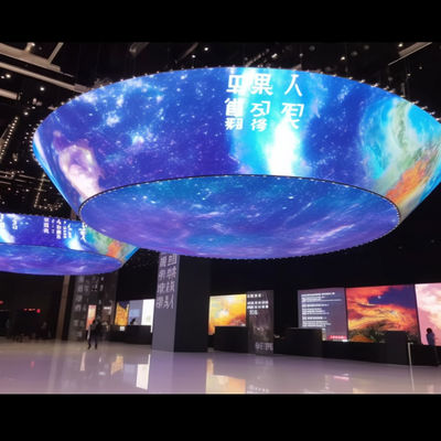 Aluguer de painéis de vídeo LED flexíveis de alto contraste