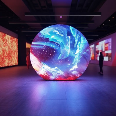 Ecrã de LED curvo em interiores P4.81 Rotunda