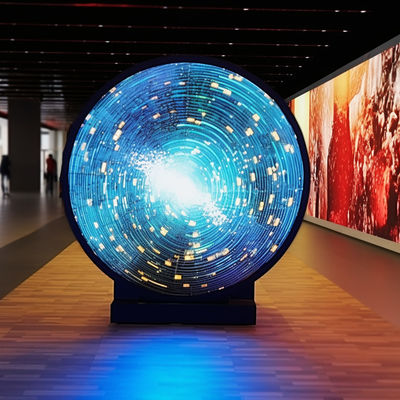 IP65 Display LED circular circular curvado em ambientes internos com taxa de atualização de 3840Hz
