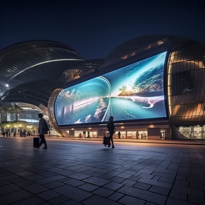 Custom Large LED Advertising Billboard 10mm Pitch de pixel ISO9001