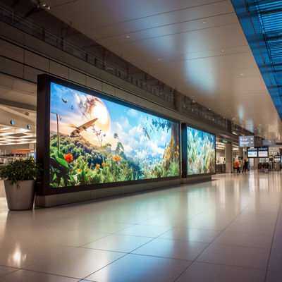 320*160mm Indoor LED Display com taxa de digitalização 1/64S e gabinete de alumínio de fundição a óleo