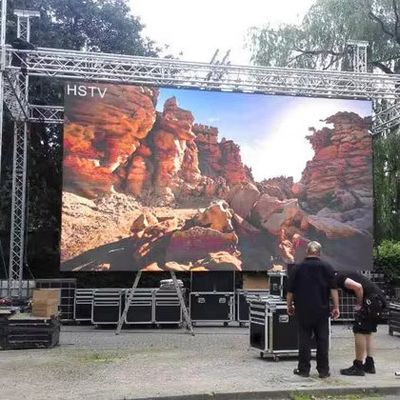 Exibição LED P4.81 Full Color Outdoor com caixa de alumínio com matriz CE certificada pela FCC