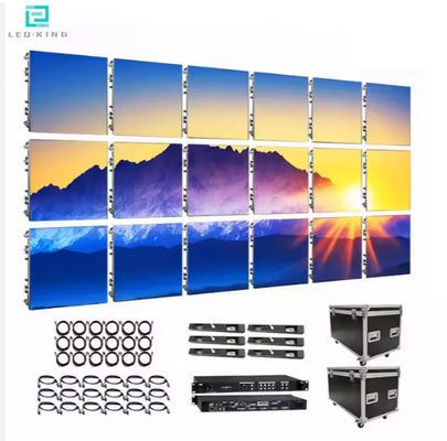 Displays de sinalização digital indoor LED a cores completas, tela LED de parede alugada