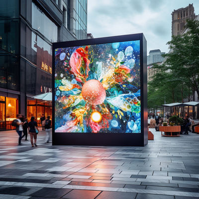 Ecrã de publicidade LED externo personalizável Instalação pendente montada na parede montada no teto