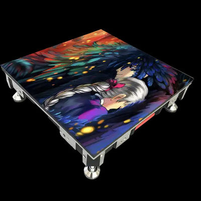 Parede de azulejos RGB digitais interativos para dança, jogos, palco de vídeo, piso de dança, suporte de LED, painéis de parede, ecrã de toque