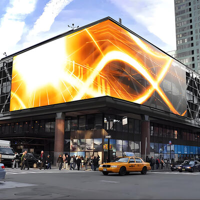 IP65 Ecrã de exibição LED exterior à prova d'água com 4000-5500 cd/m2 de brilho e 100000 horas de vida útil para publicidade