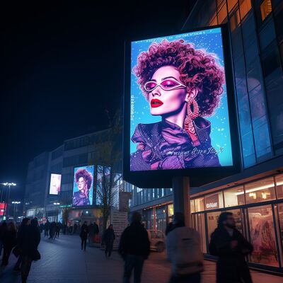 Tela LED impermeável para exterior P4 personalizada com brilho de 4500-5500cd/m² e taxa de atualização de 3840-7680Hz