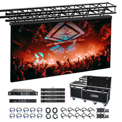 Parede de vídeo LED externa à prova d'água IP65 de 500x500mm com taxa de atualização de 3840-7680Hz para fundo de palco para aluguel