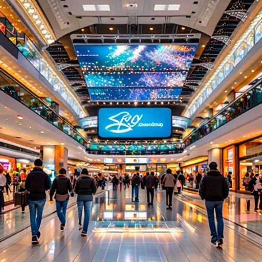 Display LED digital de interior a cores inteiras