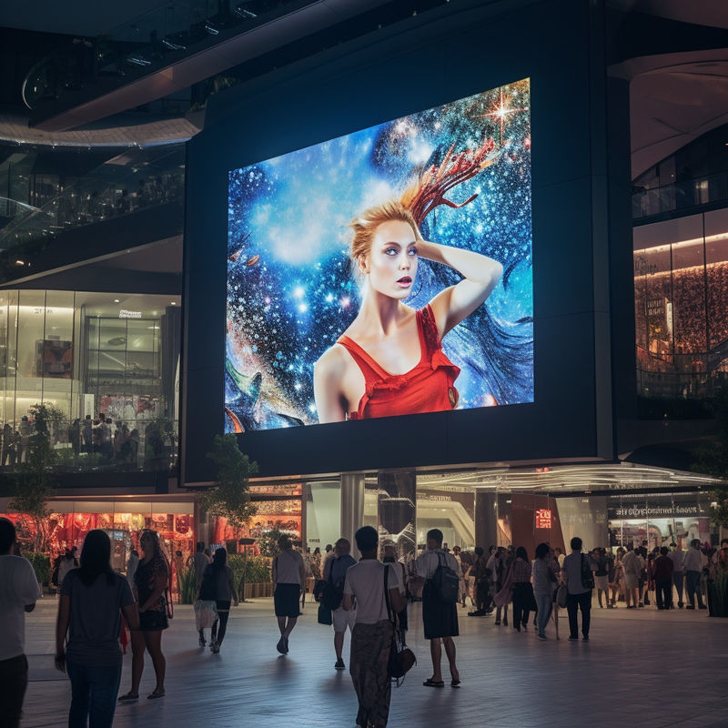 ODM Lâmpadas de LED de publicidade ao ar livre Impotentes P3 Shopping Mall LED Display