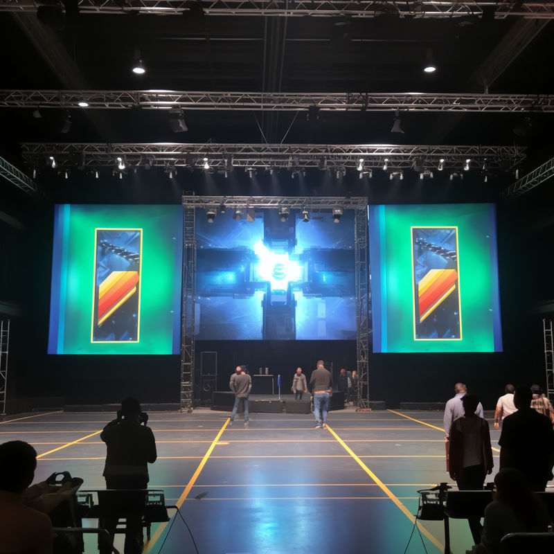 Concert Indoor Stage LED Screen Rental Entrada HDMI / DVI / VGA