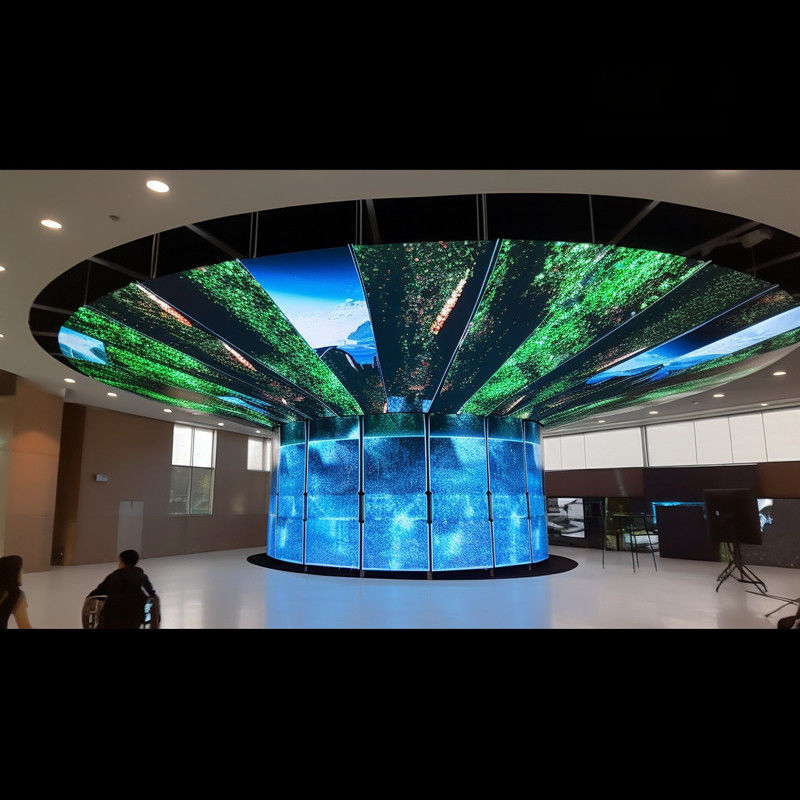Dimensão do módulo em cores completas P3/P3.91/P4/P4.81/P5/P6 Ecrã LED flexível para interiores com alto contraste e brilho