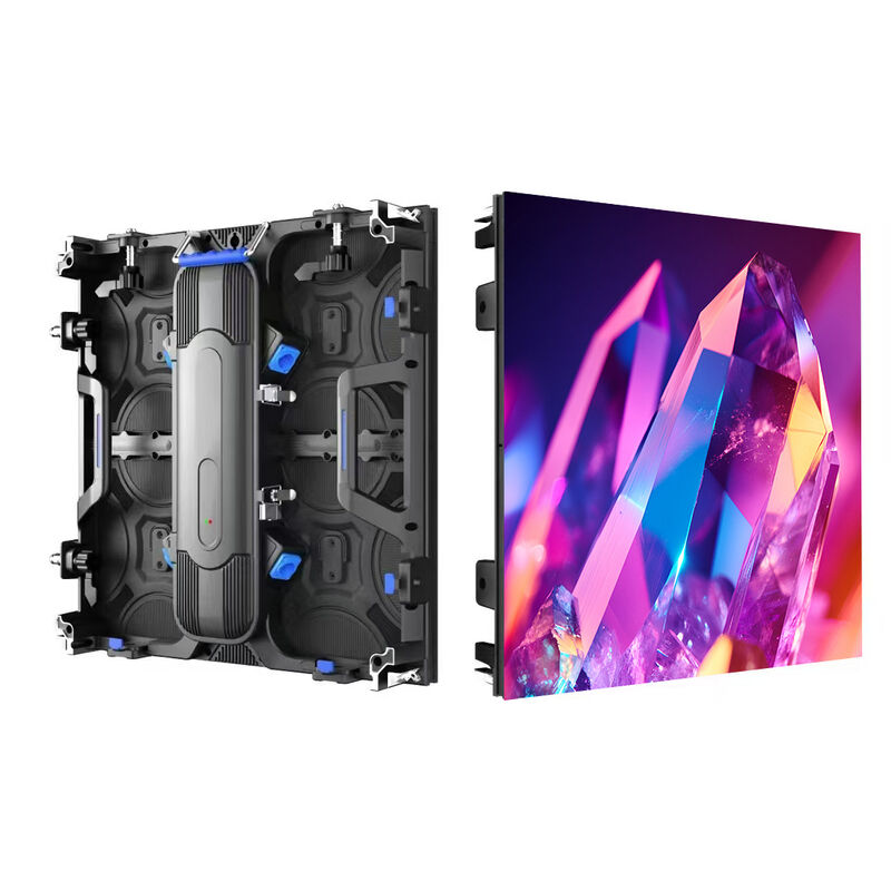 Painel de LED para exterior 500x500mm P4.81 com à prova d'água IP65 e taxa de atualização de 3840-7680Hz para eventos de aluguel