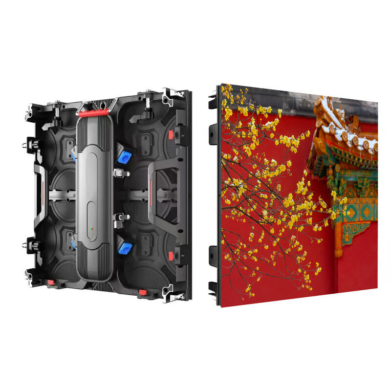 Parede de vídeo LED externa à prova d'água IP65 de 500x500mm com taxa de atualização de 3840-7680Hz para fundo de palco para aluguel
