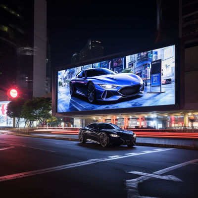 Display de publicidade digital LED personalizado 5500nits - 8500nits P6 Ecrã LED externo