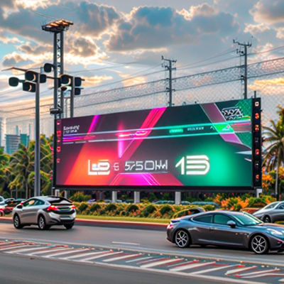 Aluguer de ecrã de publicidade LED exterior 3840 X 2160 Taxa de atualização