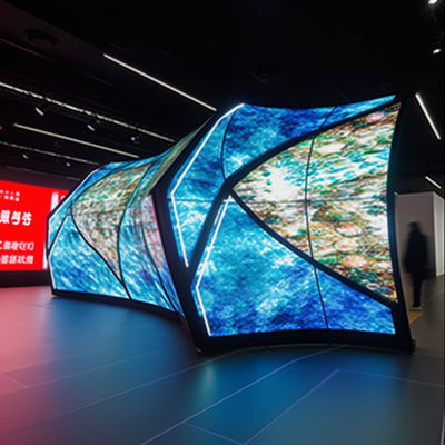Display de cortina LED flexível para interiores 5500nit - 8500nit