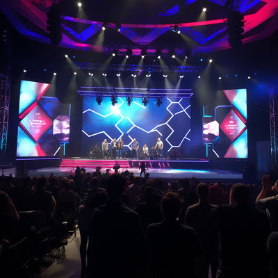 Flexível LED Curtain Video Wall 3840Hz Exterior LED Painel de Ecrã