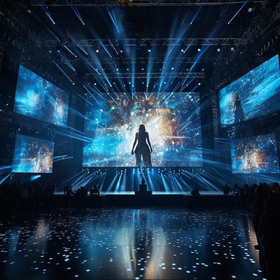 Painel de exibição de vídeo LED de palco aluguel de parede montado 3840Hz taxa de atualização