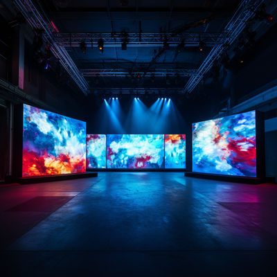 Vibrant P3.91 LED Video Wall Rental 3840Hz Alta taxa de atualização