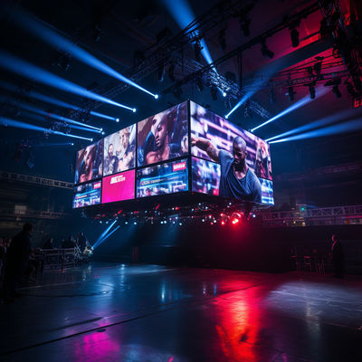Display LED sem costura para esportes ao ar livre IP65 6500nits Brilho