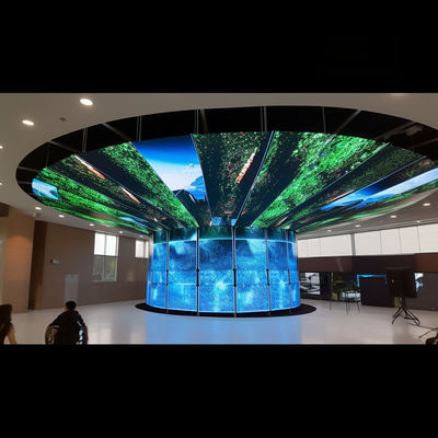 Dimensão do módulo em cores completas P3/P3.91/P4/P4.81/P5/P6 Ecrã LED flexível para interiores com alto contraste e brilho