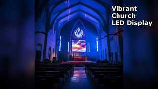 Telão LED para igreja 16,7 milhões de cores P2.976