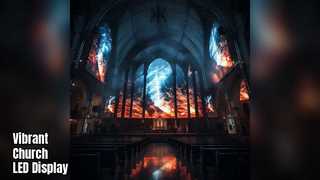 Telão LED para Igreja 3mm P3 16,7M Cores